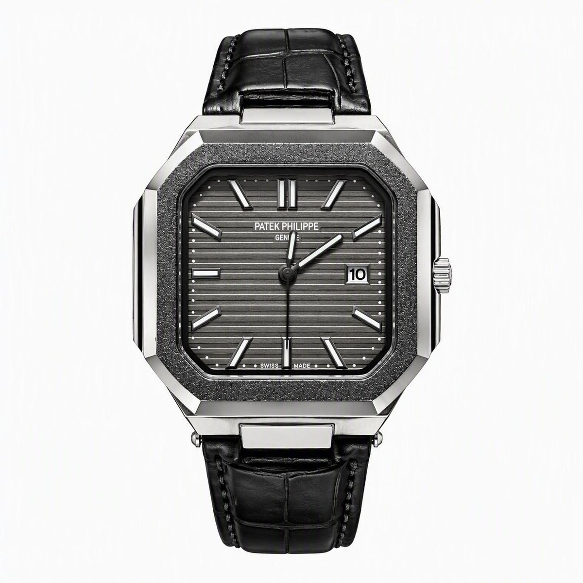 Black Leather Patek Phillipe